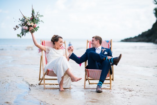 Festival wedding in Salcombe | Vix & Joey
